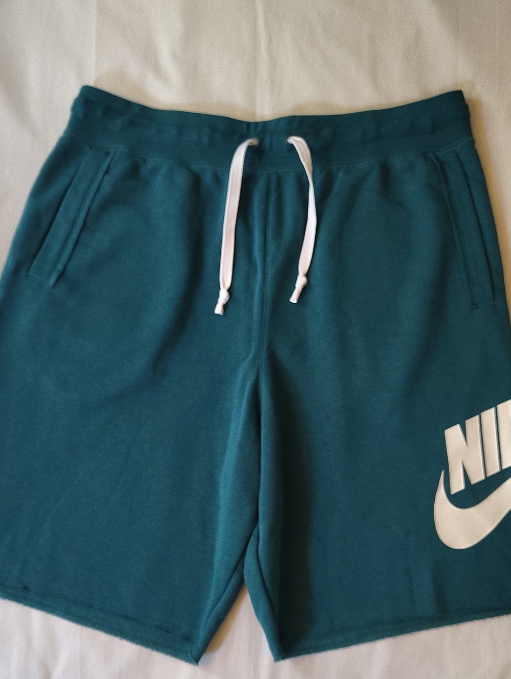 Nike Teal Green Athletic Drawstring Shorts NWT Large